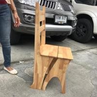 ราคา เก้าอี้บันได#เก้าอี้#บันได#บันไดไม้90ซม#ladder#chair#wood#เก้าอี้พับได้#chair design#เก้าอี้เอนกประสงค์#บันไดเอนกประสงค์ (1123533701)