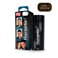 ราคา ++ SALE ++ (Dark Brown สีน้ำตาล EXP 06/2021) Hairnetix Fiber ผงไฟเบอร์ปิดผมบาง ให้ผมดูหนาขึ้น (1653589691)