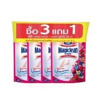 ราคา (ซื้อ3แถม1) Magiclean มาจิคลีน น้ำยาถูพื้น กลิ่น เบอร์รี่ อโรมา ชนิดถุงเติม 400 มล. น้ำยาทำความสะอาดพื้น (24431316662)