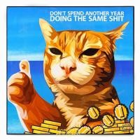 ราคา รูปภาพ Cat แมว แมวส้ม รูปภาพ​ติด​ผนัง​ pop art เหมียว สัตว์เลี้ยง แต่งบ้าน ของขวัญ กรอบรูป (46507270564)