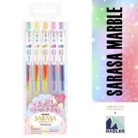 ราคา ปากกาลูกลื่น ZEBRA Sarasa Clip 0.5mm สีหินอ่อน [ชุด 5 ชิ้น] (27719127858)