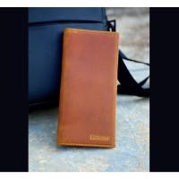 ราคา กระเป๋าสตางค์หนังแท้ 100 %รุ่น Nu05 กระเป๋าใบยาว หนังวัว bag (1519294994)