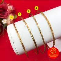 ราคา กำไลคลิปล็อคทองเหลืองตัดลาย เส้นผ่านศูนย์กลาง 6-6.5 ซม. ใส่ในชีวิตประจำวันได้ พร้อมส่ง (43528083321)
