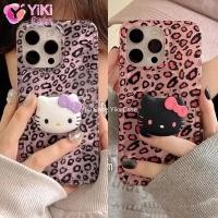 ราคา Leopard Hello Kitty Grip Tok Holder Laser Lining Hard Phone Case สําหรับ Motorla Moto Edge 60 50 Fusion G85 G84 G54 G14 G04S G55 G24 (50208375955)