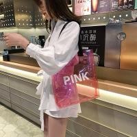 ราคา ❃✕tokyosellected(T957)-F3 กระเป๋าสะพายไหล่หนังPVCสกรีนตัวอักษร (3053334650)