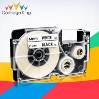 ราคา Compatible for Casio XR-6WE Cassette Labeling Tape Black on White 6mm*8m Casio KL-60 KL-120 KL-HD1 KL-P350W Label Maker (15375127635)