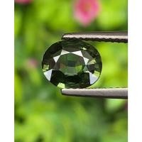 ราคา พลอย เขียวส่อง (Green Sapphire) 1.36 กะรัต (Cts.) ดิบ (Unheated) พลอยแท้ อัญมณีมงคลประจําวันเกิด เครื่องประดับพลอย (41257761702)