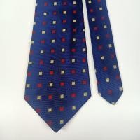 ราคา เนคไท ผ้าไหม BURBERRYS All Silk Tie Blue Geometric Men Necktie Made In England (41408401150)