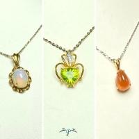 ราคา จี้ พลอยแท้ เพชรแท้น้ำ98VVS ทองคำแท้18K (27156107268)