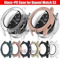 ราคา กระจก + เคส สําหรับ Xiaomi Mi Watch S3 PC กันชน แบบเต็ม ป้องกันหน้าจอ สําหรับ Xiaomi Watch S3 เคสป้องกัน (20986884764)