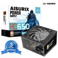 ราคา AISURIX 550W/650W แหล่งจ่ายไฟสีดํา ATX PSU เมนบอร์ดคอมพิวเตอร์ 80Plus Bronze Certified (53457993044)