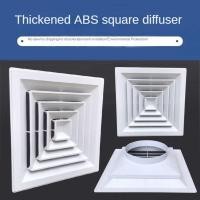 ราคา Abs Square Diffuser Central Air Conditioning Grille Four-Sided Air Outlet Square Connection Round Vent พัดลมดูดอากาศห้องน้ํา (27764168214)