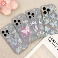 ราคา เคสลายผีเสื้อและดาวแบบโรแมนติกสําหรับ iPhone 11 13 15 12 14 Pro Max XR 7Plus XS X Max 15 8 14 7 Plus, เคสไหมพรมนุ่มลื่นพร้อมช่องใส่บัตร (45809339154)
