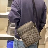ราคา ล็อตสุดท้ายแล้วน้า❗พร้อมส่งCOACH กระเป๋าสะพายทรงกล่องชาย แท้100% (979532713)