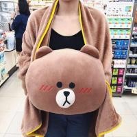 ราคา หมอนผ้าห่ม Line Brown 7-11 (18248667558)