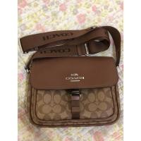 ราคา Coach Pace Messenger Bag Unisex Brown Leather CR131 Signature (57804617457)
