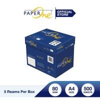 ราคา กระดาษถ่ายเอกสาร Paper One / A4 80 แกรม /500 แผ่น (บรรจุ 5 รีม /กล่อง) (1524983640)
