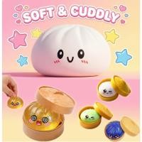 ราคา Glitter Dumpling Squishy ของเล่นบีบแป้งคลายเครียดสำหรับมือ ของเล่นนึ่งอาหารแบบยืดหยุ่นสำหรับตั้งโต๊ะ (51256975213)