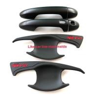ราคา REVO รีโว้ เบ้ากันรอย ครอบมือจับ รุ่นแค็บ2ประตู สีดำโลโก้แดงs (6637447027)