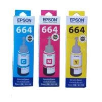 ราคา EPSON Ink bottle T6642/T6643/T6644(C/M/Y) หมึกเติม ยี่ห้อเอปสัน 3 ขวด (3 สี) ของแท้ (21800884394)