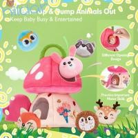 ราคา HLAR Montessori ของเล่น,ตุ๊กตาสัตว์เสียงของเล่นเด็ก, Barn พร้อมตุ๊กตาสัตว์ Plush Interactive Baby Sensory ของเล่น 6-12 เดือนเด็ก (27844993391)