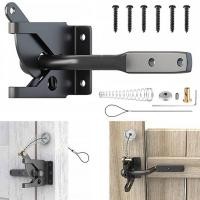 ราคา Self-Locking Gate Latch เหล็กคาร์บอนโพสต์ติดตั้งรั้วประตู Latch Heavy Duty อัตโนมัติ Gravitation Lever ล็อครั้ว Latch SHOPTKC4880 (51401108016)