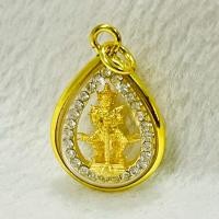 ราคา จี้ท้าวเวสสุวรรณ ท้าวเวสสุวรรณ จี้ เลี่ยมกรอบสีทอง แต่งเพชรขาวรอบ ขนาด 2x2.5 เซนติเมตร (54961487408)