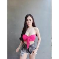 ราคา เกาะอกผูกโบว์ข้างหน้า (2070672873)