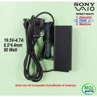 ราคา Sony Vaio VGN-FW510B VGN-FW510F VGN-FW518H อะแดปเตอร์ชาร์จ OEM (40570805041)