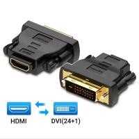 ราคา DVI 24 + 1 ตัวแปลงอะแดปเตอร์ HDMI Bi-Directional HDMI to DVI อะแดปเตอร์สาย Coupler DVI to HDTV สําหรับทีวี PC PS4 Xbox Bogor (57910818345)