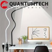 ราคา QUANTUMTECH โคมไฟตั้งโต๊ะ LED Clip-on, 360°พับพร้อมที่หนีบโคมไฟตั้งโต๊ะ นํา,แบบพกพา ยูเอสบี ขับเคลื่อนไฟอ่านหนังสือแบบยืดหยุ่นแบบปรับได้ป้องกันดวงตา (42281042549)