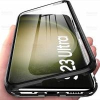 ราคา เคส สําหรับ samsung Galaxy s23 Ultra samsung s23 s23 + Case 360° แม่เหล็ก ฝาพับ สองด้าน กระจกนิรภัย เคสป้องกัน (22121544202)