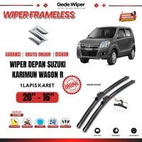 ราคา Suzuki Karimun Wagon R ที่ปัดน้ําฝนกระจกรถยนต์ไร้กรอบฟรี 5 โบนัส (46362259091)