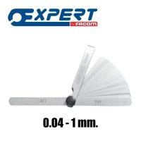 ราคา Expert ฟิลเลอร์เกจ (FEELER GAUGES) 19 ใบ 0.04 - 1 mm. E200307 (13096512695)