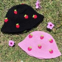 ราคา พร้อมส่ง✅ หมวกสตอเบอรี่ หมวกบัคเก็ต หมวกไหมพรม (19664837180)