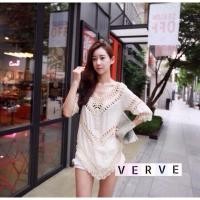 ราคา เสื้อคลุมถักโครเชต์ สีขาว (756420313)