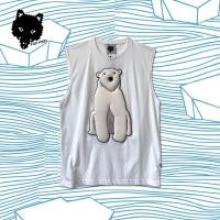 ราคา FOXPIXEL เสื้อยืด ปักลาย หมีขั้วโลก รอง ฟองน้ำ / POLAR BEAR EMBROIDERY ON PAD T-SHIRT ANIMAL CHARACTER (6842017816)