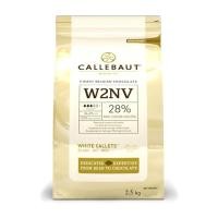 ราคา (จัดส่งแบบควบคุมอุณหภูมิ) Callebaut white choc 28% 2.5 kg ไวท์ช็อกโกแลต (50009284380)