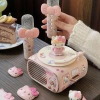 ราคา ☽☾ ลำโพงบลูทูธ Hello Kitty ไมโครโฟน KTV ในบ้าน น่ารักสุดๆ ของขวัญวันเกิดผู้หญิง (51510397925)