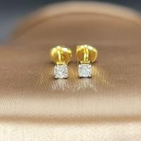 ราคา ต่างหูเพชรแท้เบลเยี่ยมเม็ดละ5ตังคู่ละ10ตังทองแท้9k (24966452462)