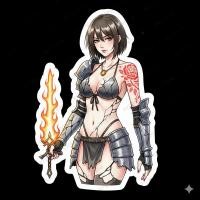 ราคา สติ๊กเกอร์ติดรถ โลโก้ติดมอเตอร์ไซค์ สติกเกอร์ติดกระเป๋า Decal Car Sticker Anime Sexy Girl Devil (28741238885)