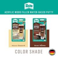 ราคา สีโป๊วไม้ SISTA 50 กรัม Wood filler สีธรรมชาติ สีน้ำตาล (27728175358)