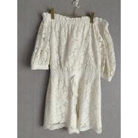 ราคา จั๊มสูทขาสั้นผ้าลูกไม้สีขาว MISTY MYNX SIZE S (27120794548)