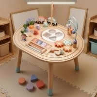 ราคา Bead Maze Table Shape Sorter Busy กิจกรรมตารางกิจกรรม Center Gear Game สําหรับเด็กวัยหัดเดิน (51862158588)