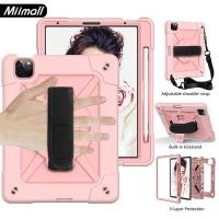 ราคา Miimall เคส iPad 9th/Gen9 8 10.2/Air 4/Air 5 2022 เคสป้องกันแบบแข็ง พร้อมที่ใส่ปากกา และสายสะพาย สำหรับ เคส iPad Air4/10.2 2021 (6158146173)