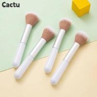 ราคา CACTU Powder Blusher Brush, White Stem ประดิษฐ์ Fibers Highlight Brush, Gift Plastic Powder Brush (46611015043)