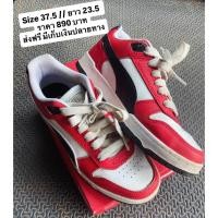 ราคา (ส่งฟรี มีเก็บเงินปลายทาง) รองเท้าผ้าใบ PUMA ของแท้ มือสอง สภาพดี มีกล่องให้ (55559608245)