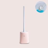 ราคา แปรงขัดส้วมซิลิโคน แปรงล้างสุขภัณฑ์ พร้อมสแตนด์ (สีชมพูพาสเทล) (7921306150)