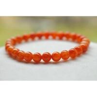 ราคา สร้อยข้อมือหยกแดงส้ม 9 มิลลิเมตร หยกพม่าแท้สีธรรมชาติ Type A (44131116196)