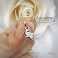 ราคา Pendant จี้ PD064 คริสตัลแท้ ชุบทองคำขาวแท้ เครื่องประดับ ต่างหู ตุ้มหู สร้อย สร้อยคอ แหวน วิบวับเครื่องประดับ (3358273621)